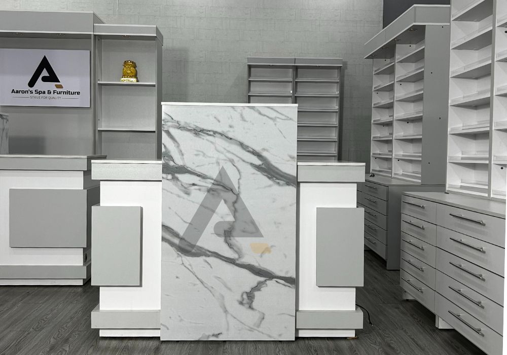 Reception desk reception counter sturdy, majestic