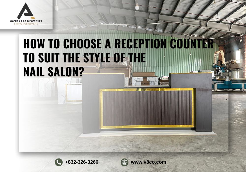 Reception desk salon reception counter