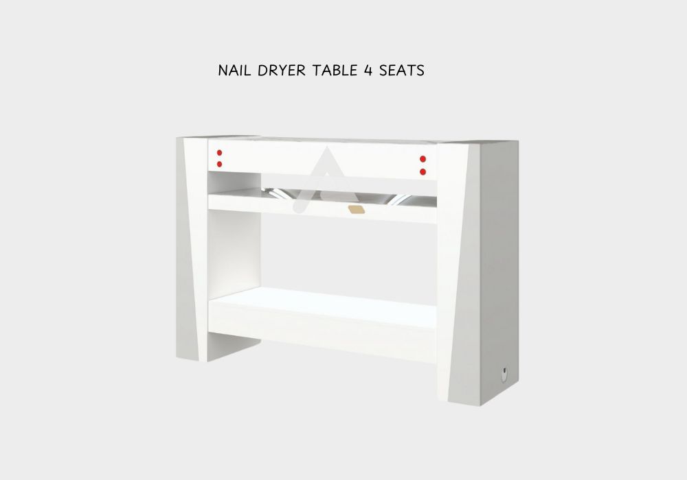 Nail dryer table for nail salon nail dryer