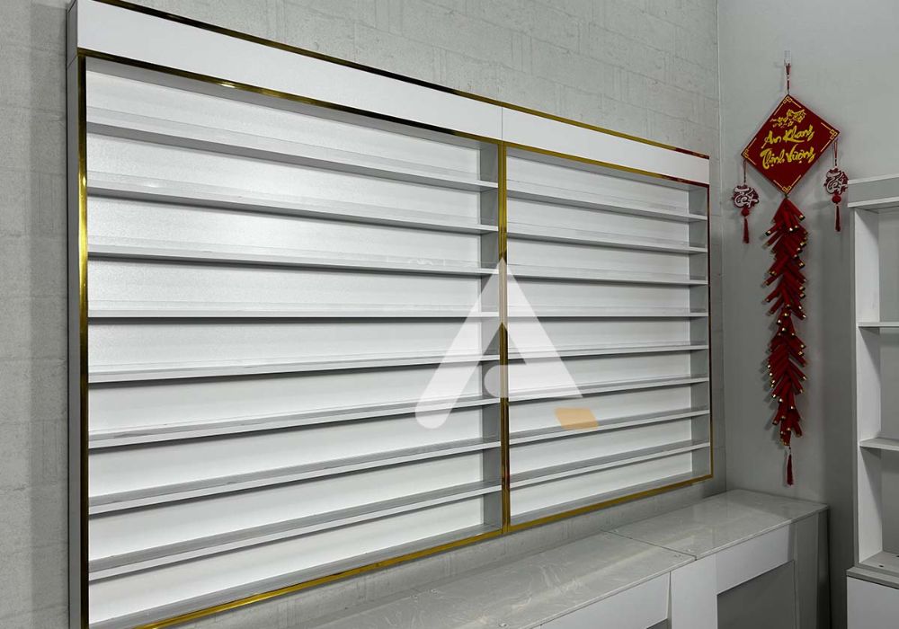 Nail powder rack wall mounted