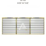 Wall mounted nail polish rack