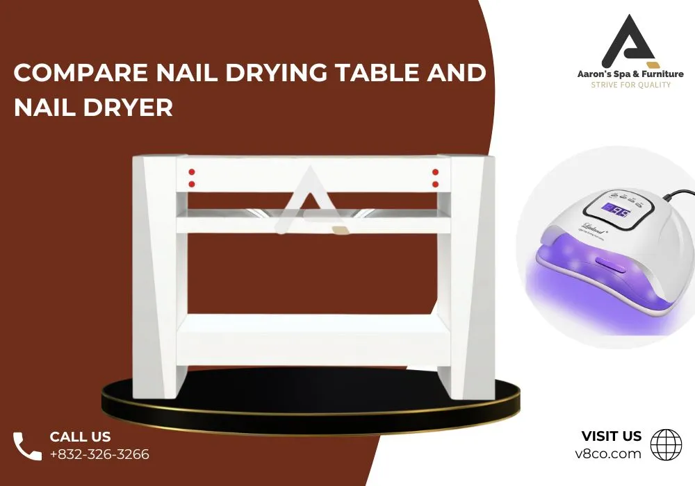 Nail drying table nail drying station