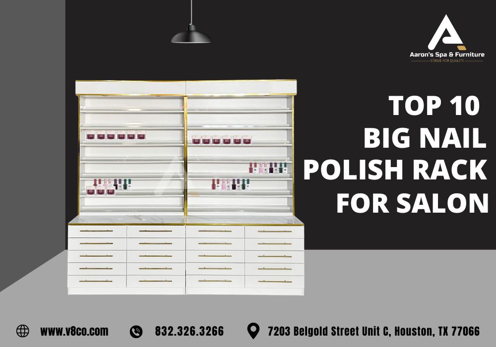 Big nail polish rack for large spaces