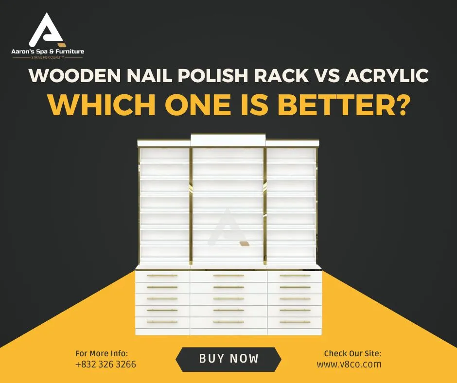 wooden nail polish rack