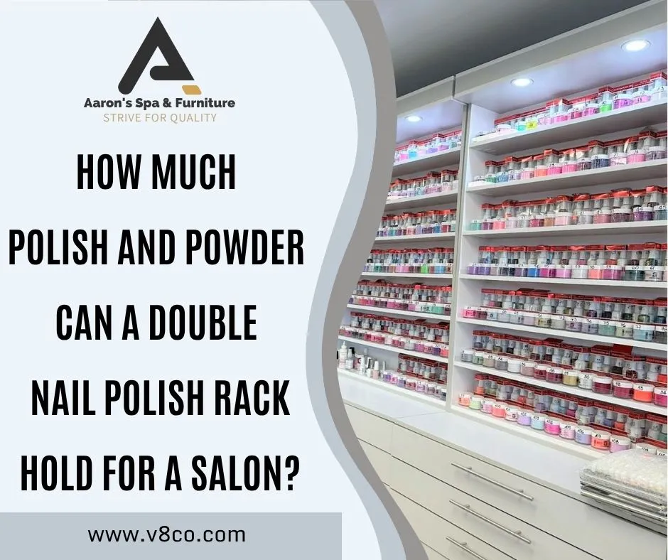 Double nail polish rack