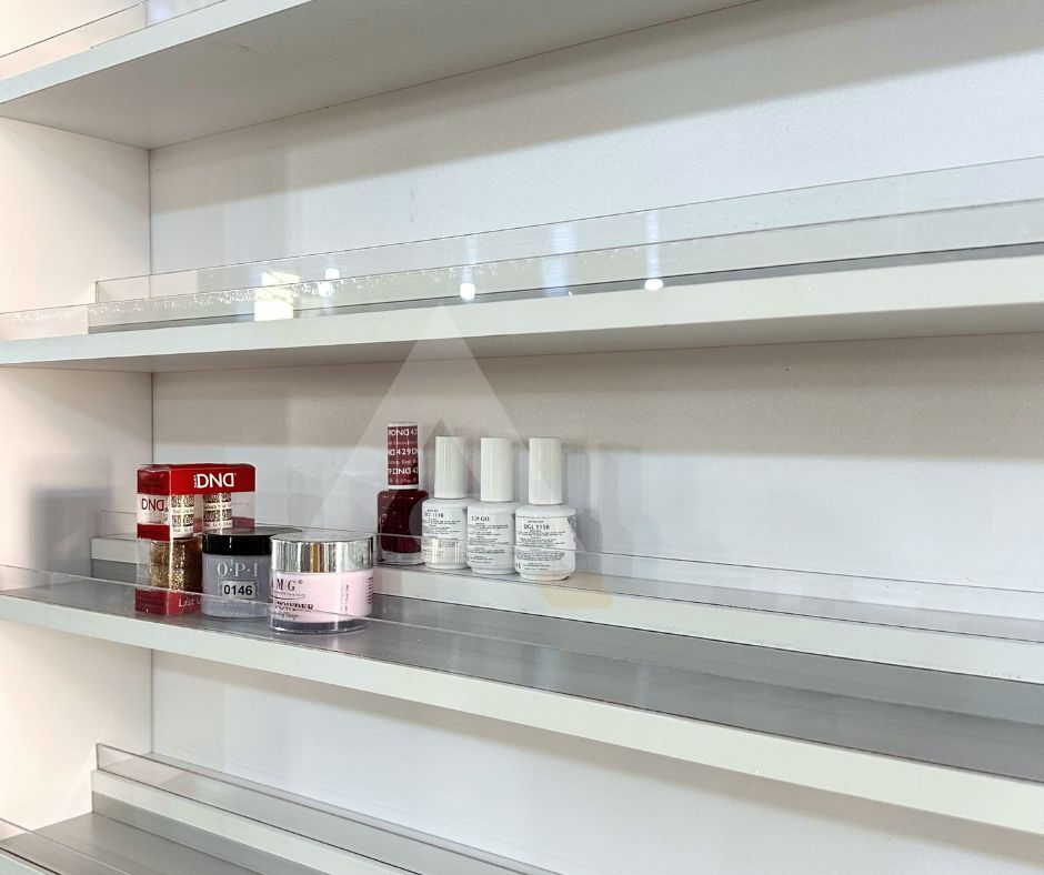 Wall mount nail polish rack nail polish wall rack