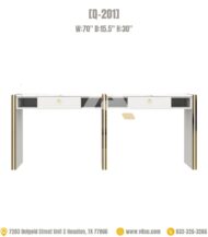 Nail table double manicure tables