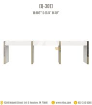 Triple nail table manicure table
